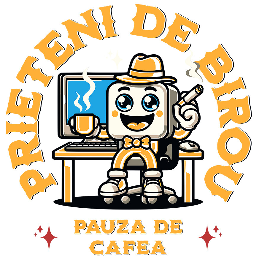 Sticker Adeziv Autocolant Personalizat Cadouri personalizate pentru birou, familie, copii, tati și prieteni - Animatie sef birou [1]