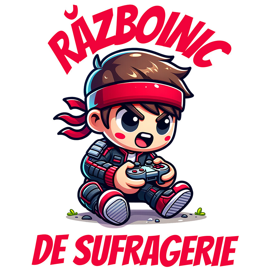 Sticker Adeziv Autocolant Personalizat Băiat Copil cu Manetă Jocuri Video „Razboinic de Sufragerie” - Cadou Personalizat pentru Gamerii Tineri [1]