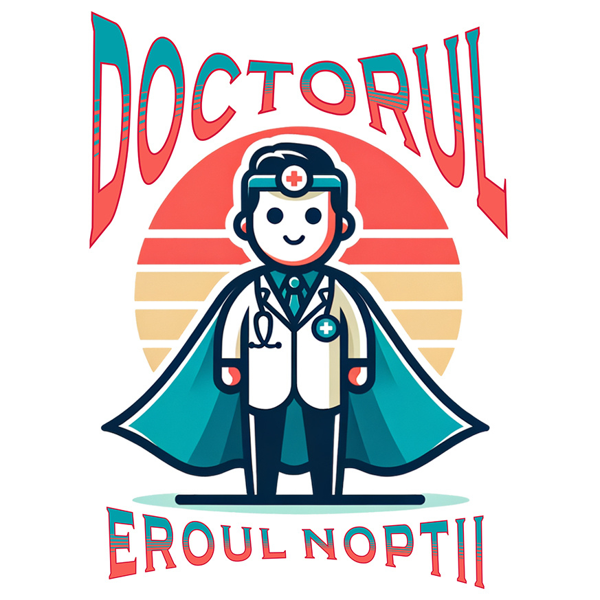 Sticker Adeziv Autocolant Personalizat Doctor Super Erou – Eroul Sănătății Cu Pasiune și Dedicare [1]