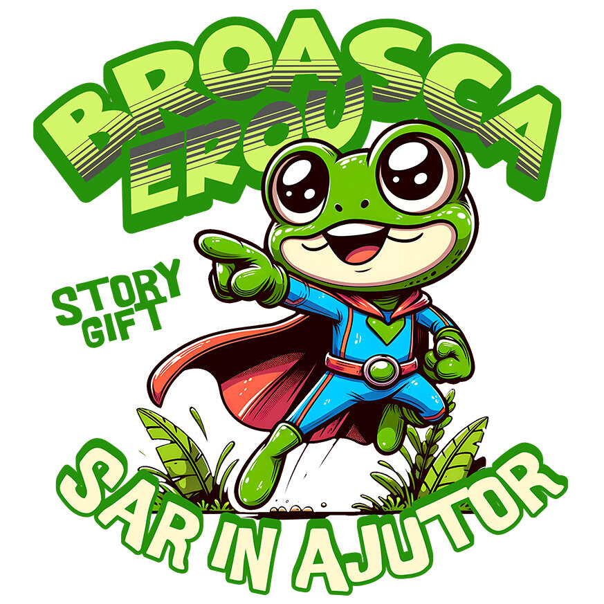 Sticker Adeziv Autocolant Personalizat Broasca Țestoasă Cu Pelerină Și Costum De Super Erou – Cadou Personalizat Haios Pentru Copii [1]