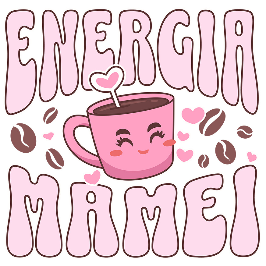 Sticker Adeziv Autocolant Personalizat Cana Personalizată „Energia Mamei, Familie Putere” | Cadou Special pentru Mama [1]