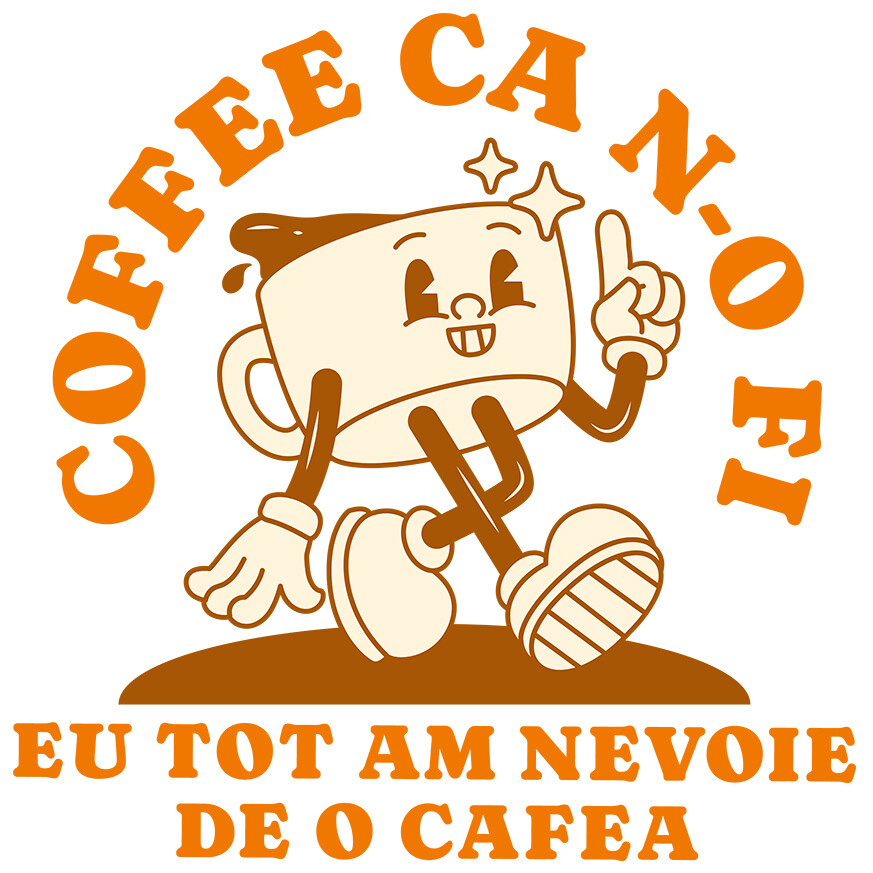 Sticker Adeziv Autocolant Personalizat „Cana de Cafea Veselă cu Mesaj Amuzant - „Coffee ca N-o Fi Eu Tot Am Nevoie De O Cafea” Cadou Personalizat pentru Iubitorii de Cafea” [1]