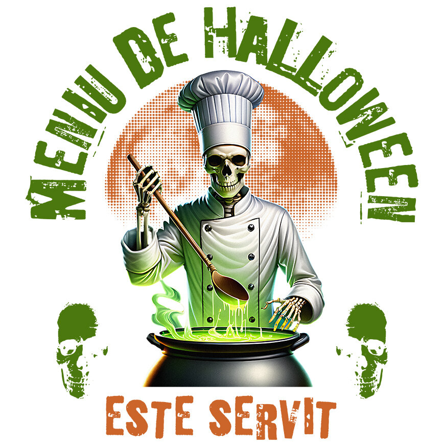 Sticker Adeziv Autocolant Personalizat Bucătar cu Oală Mare și Poțiune Magică | Meniu De Halloween | Cadou Personalizat Halloween [1]