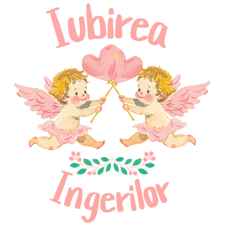 Sticker Adeziv Autocolant Personalizat Statuie Copii Cu Aripi Zburători – Cadou Personalizat Iubirea Îngerilor [1]