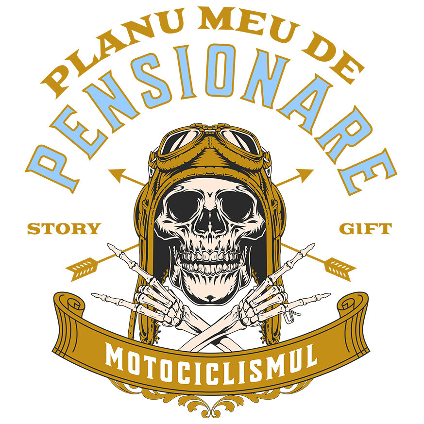 Sticker Adeziv Autocolant Personalizat Craniu Motociclist – Design Rebel Pentru Pasionații De Motoare [1]