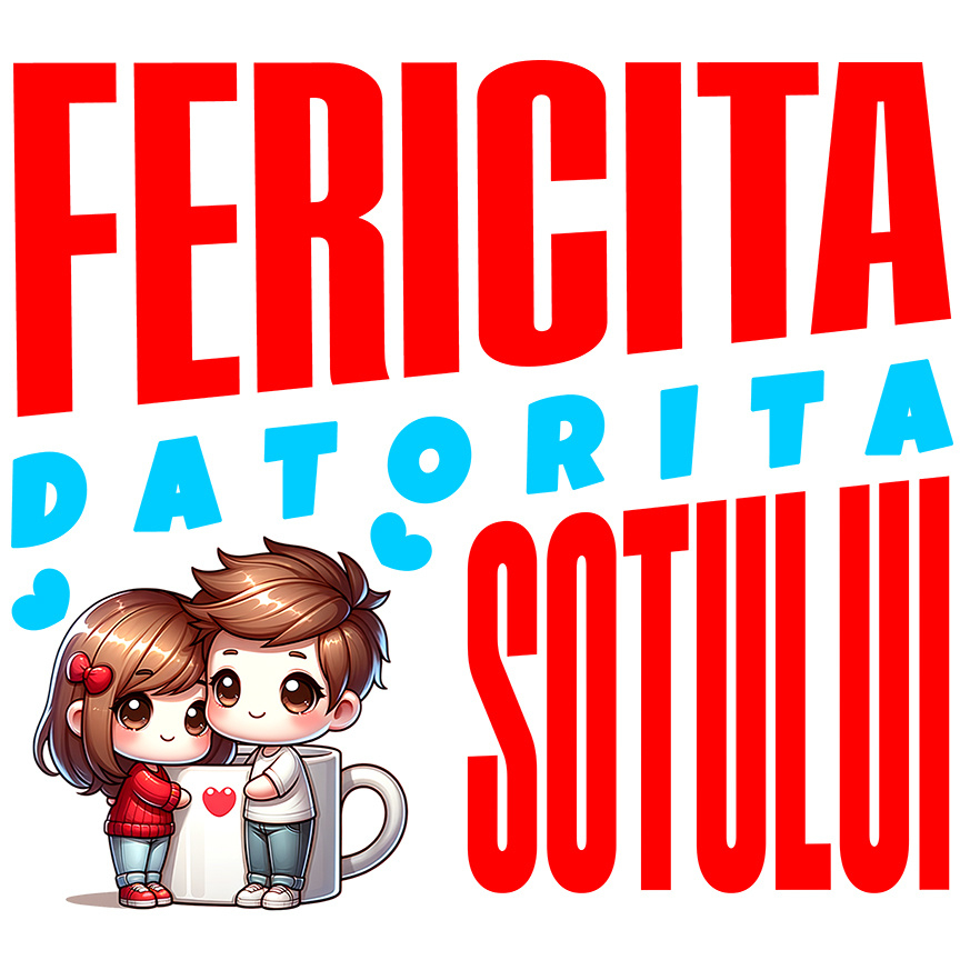 Sticker Adeziv Autocolant Personalizat Cana Personalizată „Fericită Datorită Soțului” | Cadou Dragoste pentru Cupluri Fericite [1]