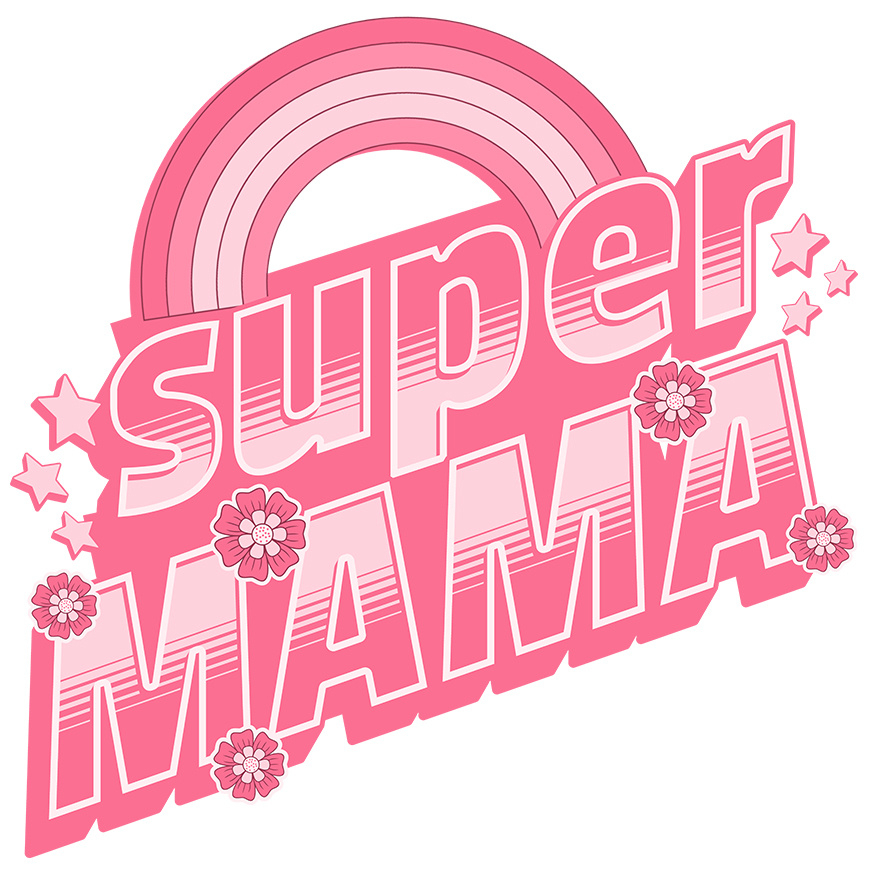 Sticker Adeziv Autocolant Personalizat "Curcubeu Colorat – Cadouri Personalizate pentru Super Mama și Iubirea Eternă a Familiei" [1]