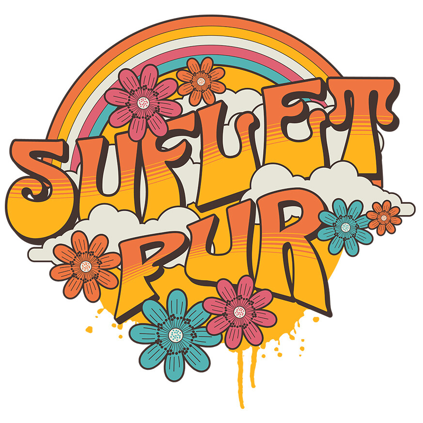 Sticker Adeziv Autocolant Personalizat Curcubeu Cu Flori Colorate | Suflet Pur | Cadou Personalizat cu Mesaj în Limba Română [1]