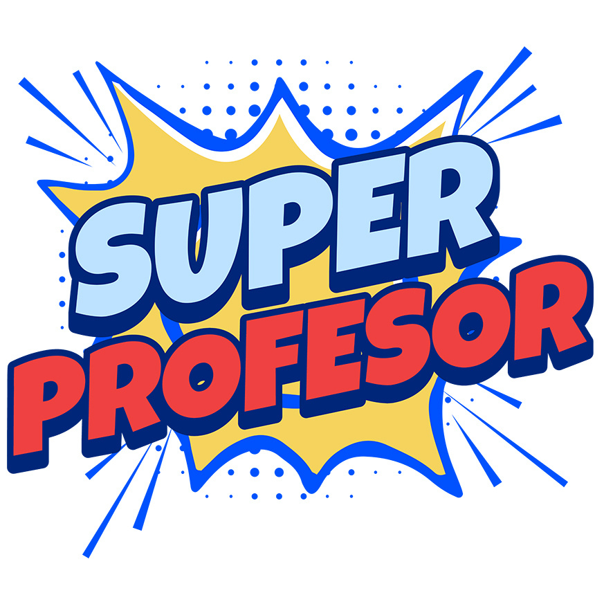 Sticker Adeziv Autocolant Personalizat Super Profesor – Design Desene Animate pentru Copii și Educație [1]