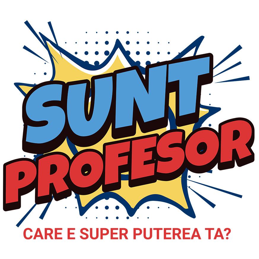 Sticker Adeziv Autocolant Personalizat Design Desene Animate – Super Profesor, Erou al Educației [1]