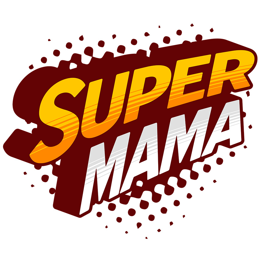 Sticker Adeziv Autocolant Personalizat Decor Personalizat „Super Mama” - Cea Mai Bună Mama | Cadou Special [1]