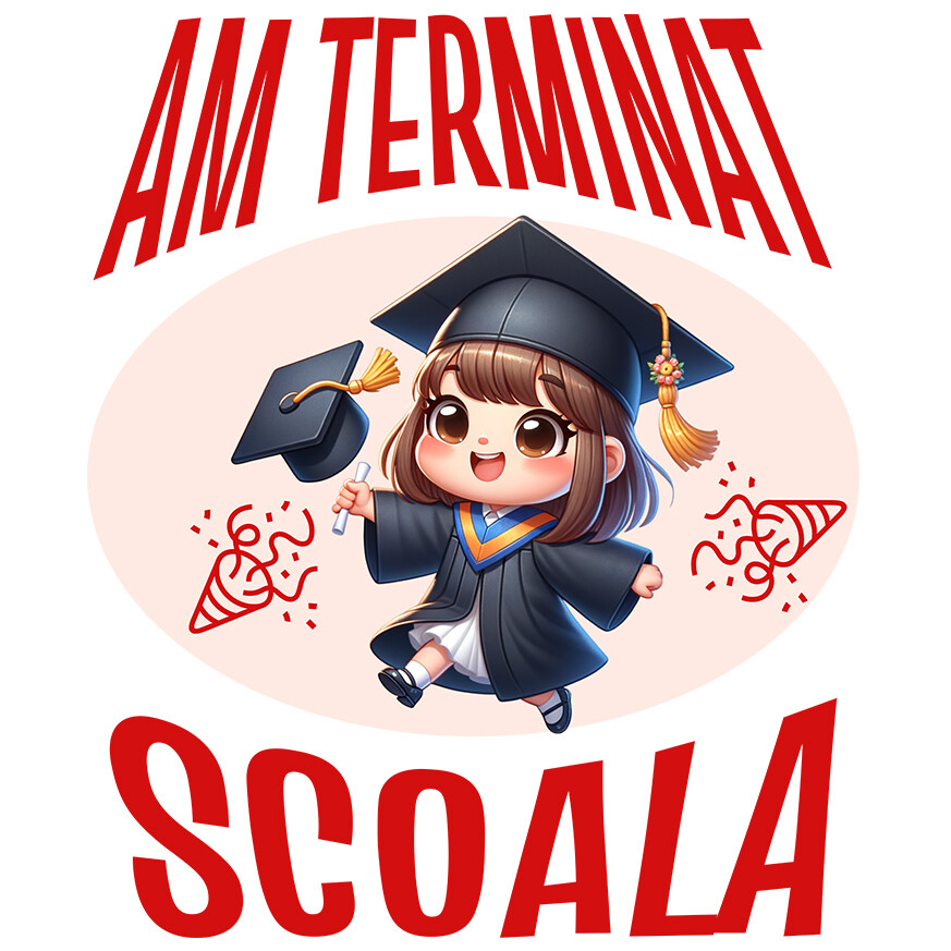 Sticker Adeziv Autocolant Personalizat Fată Absolvire | Cadou Personalizat pentru Absolvenți [1]