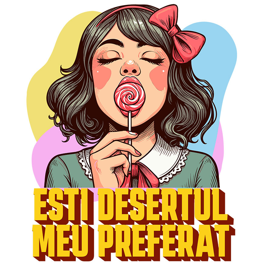 Sticker Adeziv Autocolant Personalizat Fată cu Fundă Roșie și Acadea - Cadou Personalizat, Mesaj Iubire și Sexy [1]