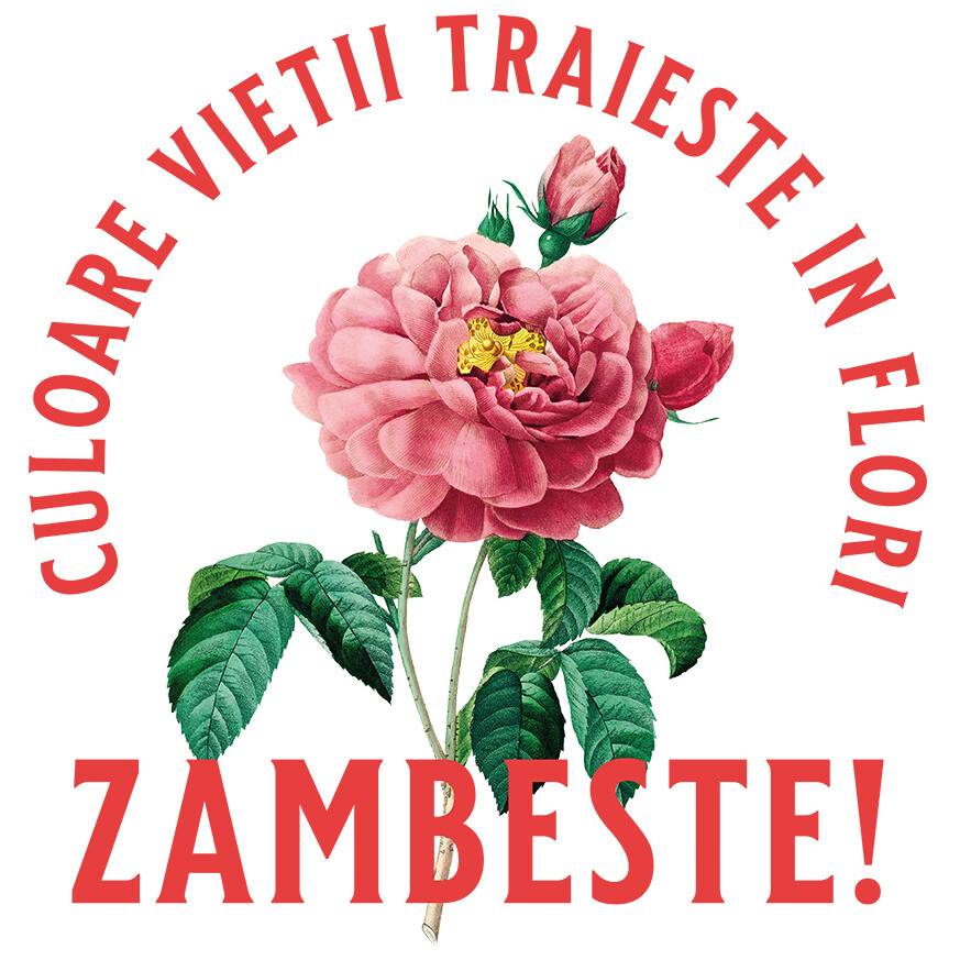 Sticker Adeziv Autocolant Personalizat Floare Colorată cu Text „Zâmbește, Culoarea Vieții Trăiește în Flori” | Cadouri Personalizate pentru Femei, Familie și Prieteni [1]