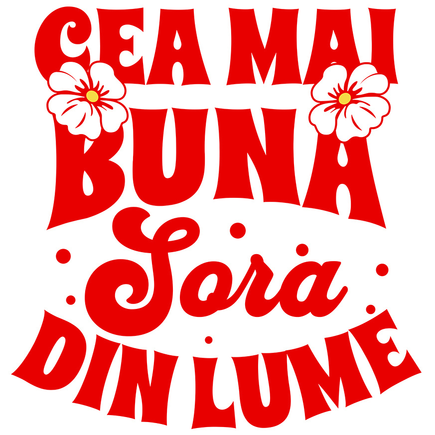 Sticker Adeziv Autocolant Personalizat Cadou Personalizat „Cea Mai Bună Soră Din Lume” | Mesaje Emoționale pentru Soră [1]