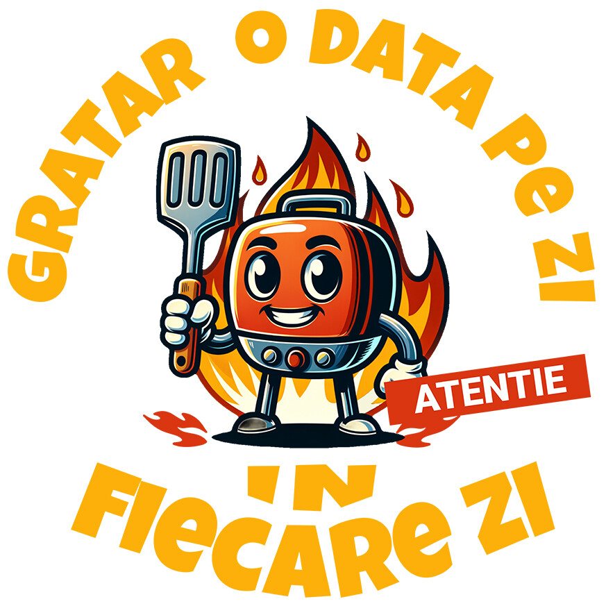 Sticker Adeziv Autocolant Personalizat Produse personalizate pentru iubitorii de grătar | Cadouri amuzante cu paletă și flăcări [1]