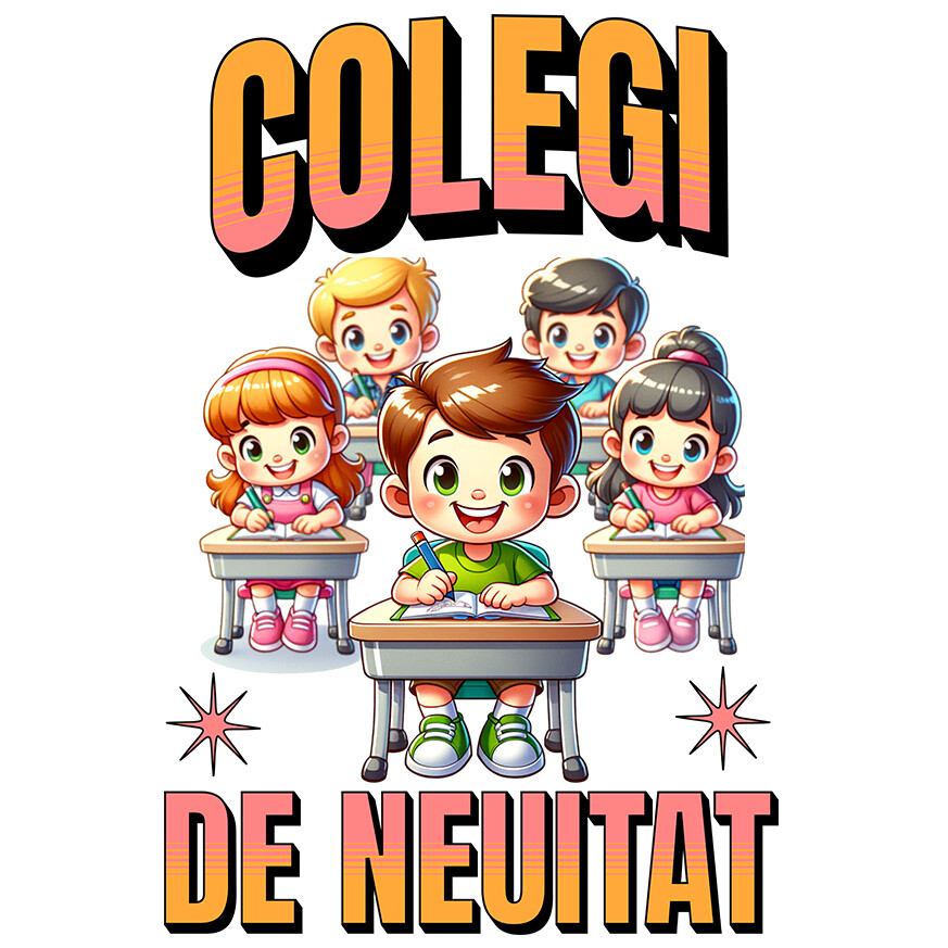 Sticker Adeziv Autocolant Personalizat Grup Elevi Veseli în Bănci - Colegi de Neuitat și Prietenie în Școală [1]