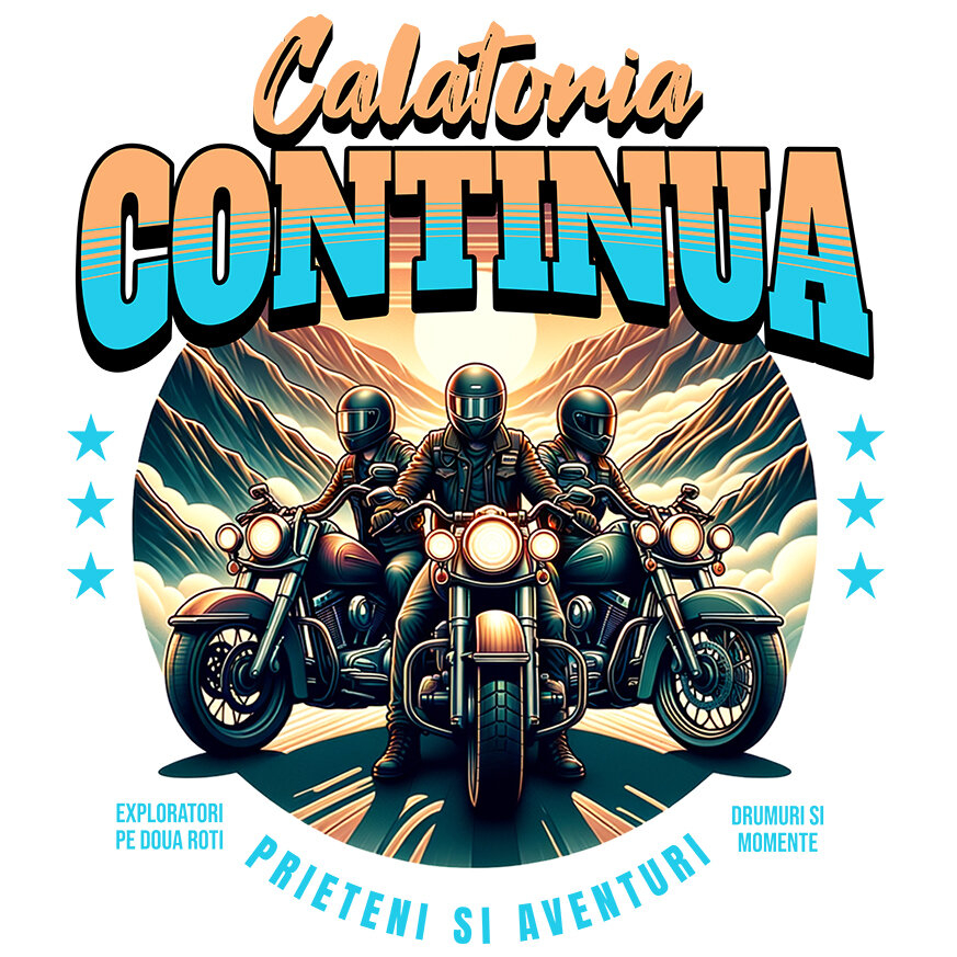 Sticker Adeziv Autocolant Personalizat Grup de Prieteni Motocicliști – Aventura și Călătorie pe Munți [1]