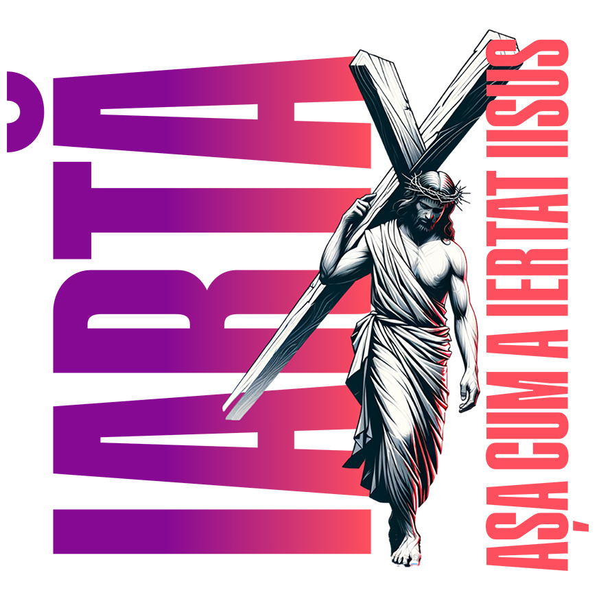 Sticker Adeziv Autocolant Personalizat "Iisus cu Crucea - Iertare și Credință | Cadouri Personalizate pentru Sărbătorile Pascale" [1]