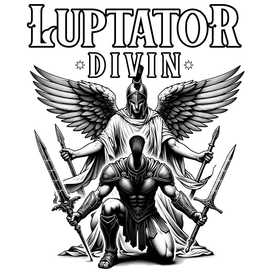 Sticker Adeziv Autocolant Personalizat Inger Samurai cu Aripi - Statuie Motivatională pentru Bărbați și Femei [1]