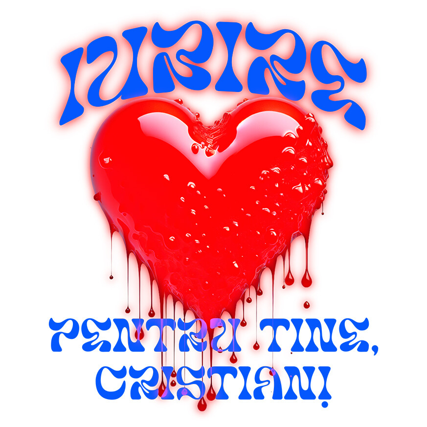 Sticker Adeziv Autocolant Personalizat Cadouri personalizate Valentine’s Day – Iubire și inima roșie strălucitoare pentru tine [1]