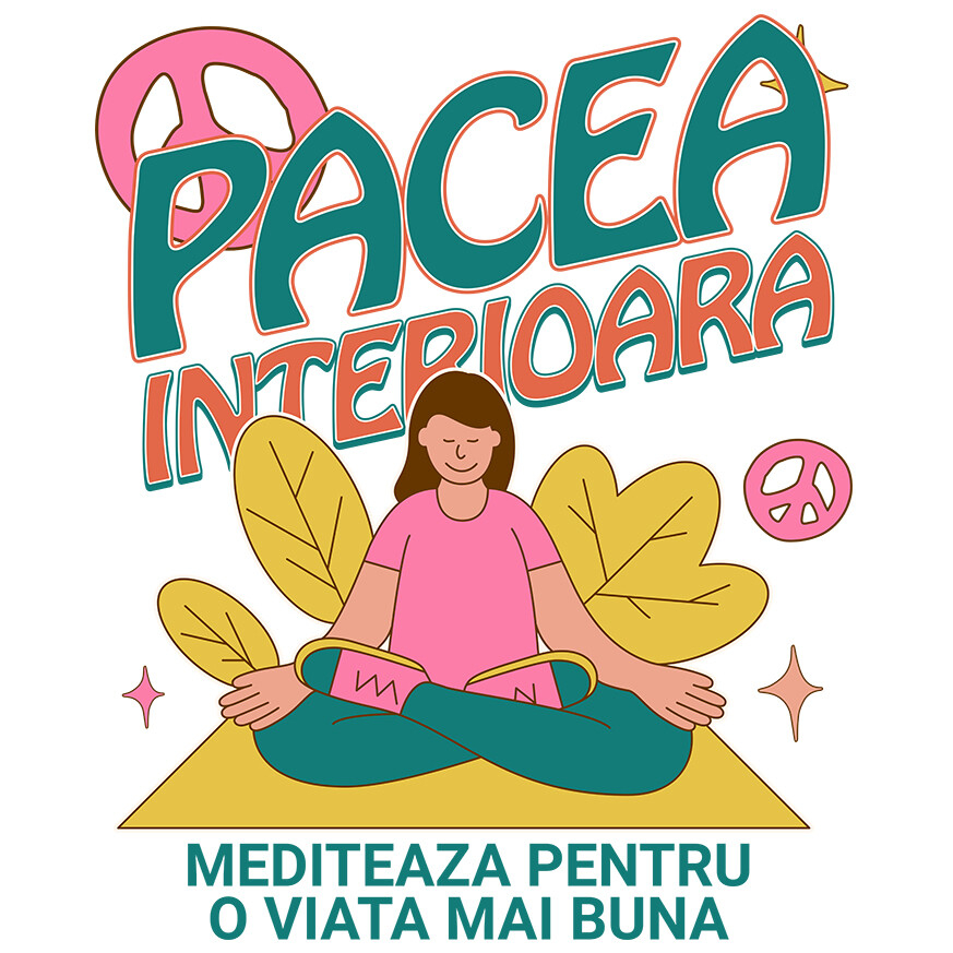 Sticker Adeziv Autocolant Personalizat Femeie în Poziție de Yoga – Relaxare și Meditație pentru Echilibru Interior [1]