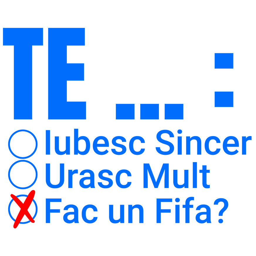 Sticker Adeziv Autocolant Personalizat Iubitorii de Jocuri Video FIFA - Te Iubesc Urasc - Cadou Personalizat Fotbal [1]