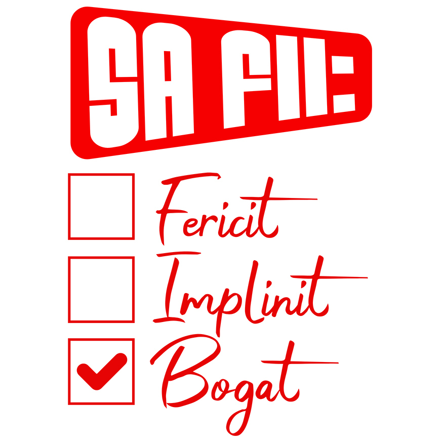 Sticker Adeziv Autocolant Personalizat Lista de Bifat - Fericire, Bogăție și Succes Financiar [1]