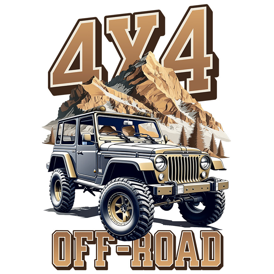 Sticker Adeziv Autocolant Personalizat Mașină De Teren 4X4 – Aventură Off-Road Pentru Iubitorii De Natură [1]