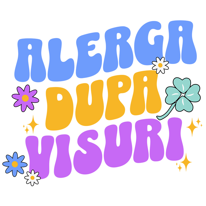 Sticker Adeziv Autocolant Personalizat „Alergă după visuri” - Mesaj Inspirational cu Flori Colorate | Cadou Personalizat pentru Familie și Prieteni [1]