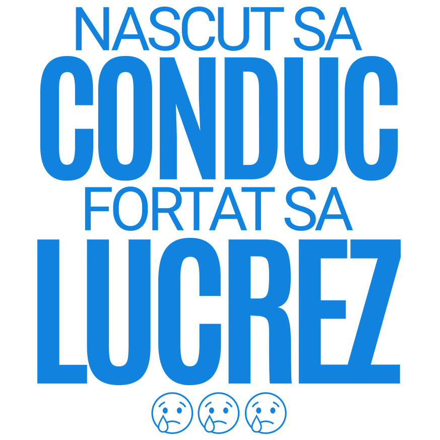 Sticker Adeziv Autocolant Personalizat Mesaj Haios Sad Face – Design Amuzant pentru Iubitorii de Mașini [1]