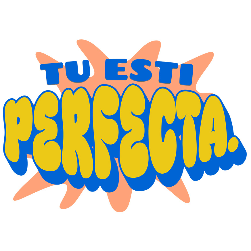 Sticker Adeziv Autocolant Personalizat Tu Ești Perfectă - Mesaje de Iubire de Sine și Încredere pentru Femei | Cadouri Personalizate [1]