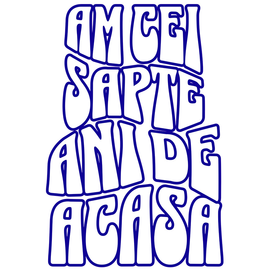 Sticker Adeziv Autocolant Personalizat Mesaj Educațional „Am Cei Șapte Ani De Acasă” | Cadou Personalizat Educație și Bună Creștere [1]