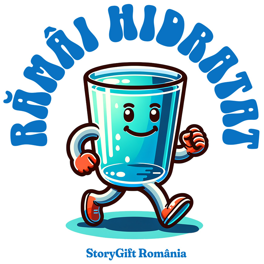 Sticker Adeziv Autocolant Personalizat „Pahar de Apă Vesel – Rămâi Mereu Hidratat cu Acest Cadou Personalizat!” [1]