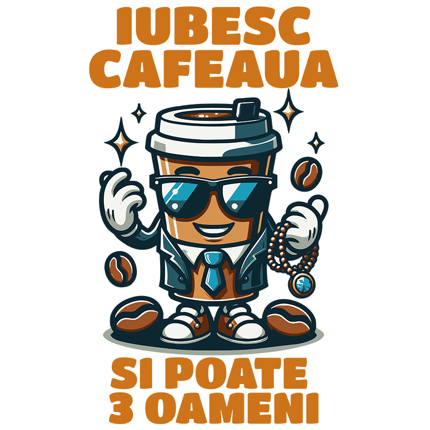 Sticker Adeziv Autocolant Personalizat „Pahar de Cafea Office Style Costum - Cadou Personalizat pentru Iubitorii de Cafea și Birou” [1]