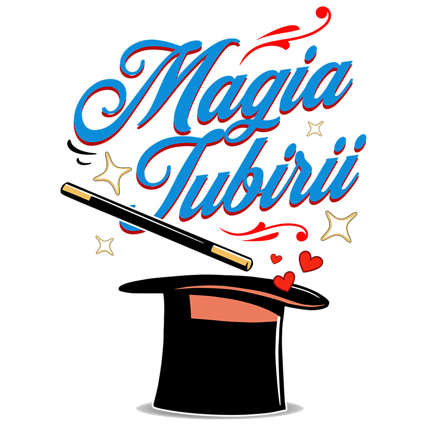 Sticker Adeziv Autocolant Personalizat Pălărie de Magician cu Mesaj „Magia Iubirii” – Cadou Romantic Personalizat pentru Valentine's Day [1]