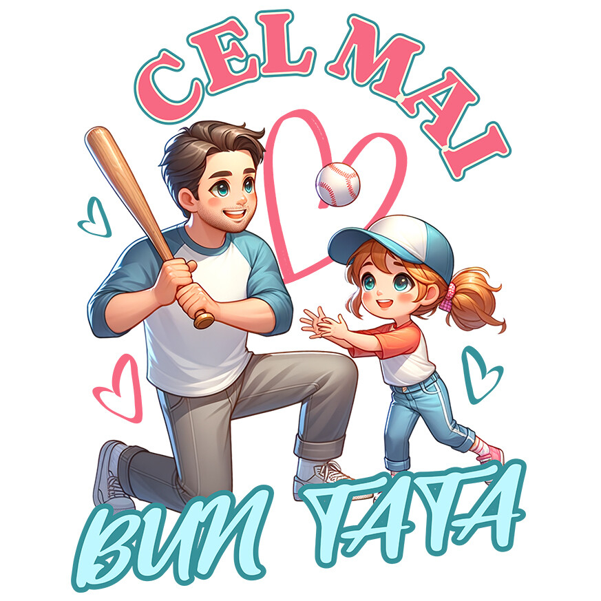 Sticker Adeziv Autocolant Personalizat Cadouri Personalizate Tata și Fiice | Te Iubim Tata, Ieri, Astăzi și Pentru Totdeauna [1]