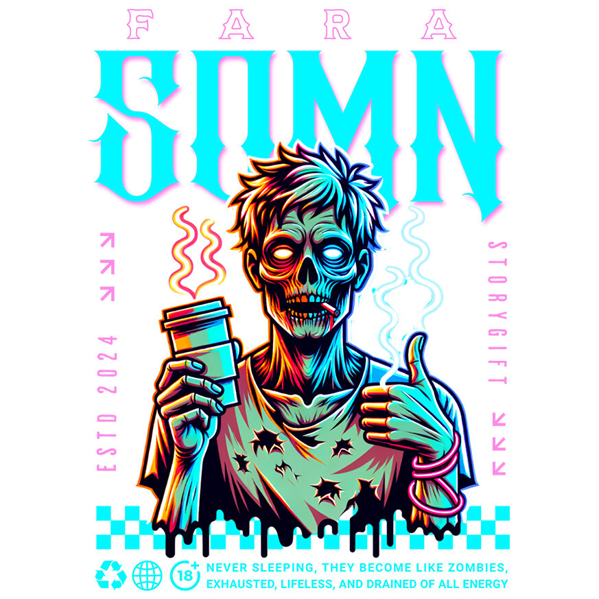 Sticker Adeziv Autocolant Personalizat „Cana Personalizată „Zombie Extenuat” - Cadou Amuzant pentru Iubitorii de Cafea” [1]