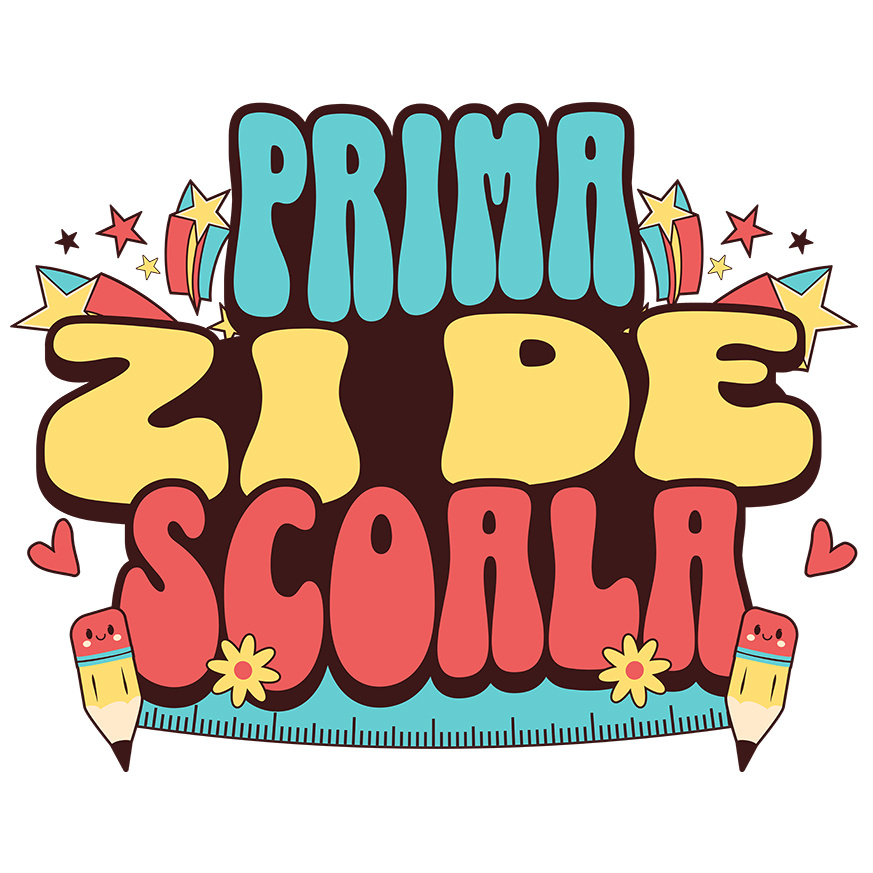 Sticker Adeziv Autocolant Personalizat Rechizite Școlare Personalizate pentru Prima Zi de Școală - Produse pentru Copii [1]