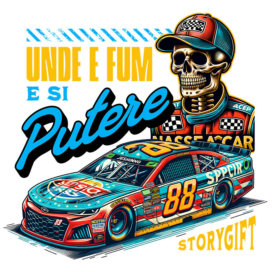 Sticker Adeziv Autocolant Personalizat Schelet Pilot Formula 1 – Adrenalină, Viteză și Stil Unic [1]