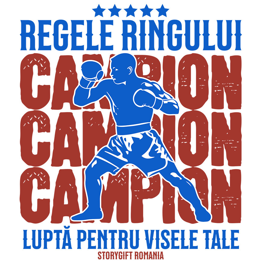 Sticker Adeziv Autocolant Personalizat Siluetă Boxer – Regele Ringului, Motivație și Sport de Contact [1]