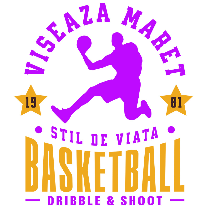 Sticker Adeziv Autocolant Personalizat Siluetă Umană Sport – Săritură Motivațională Baschet [1]