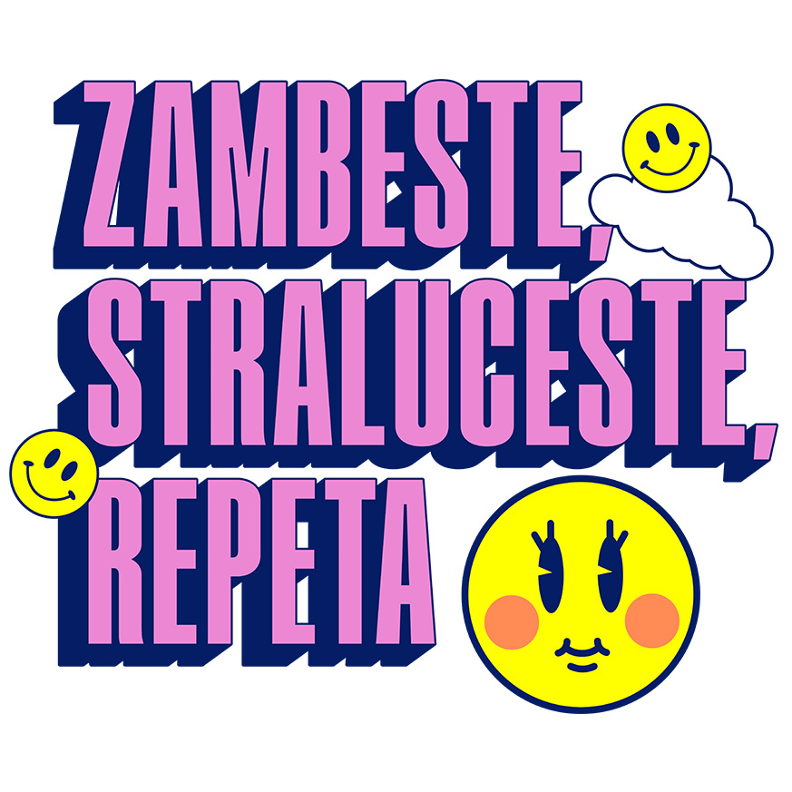 Sticker Adeziv Autocolant Personalizat Zâmbește, Strălucește, Repeta - Cadouri Personalizate cu Mesaj Amuzant și Energie Pozitivă [1]