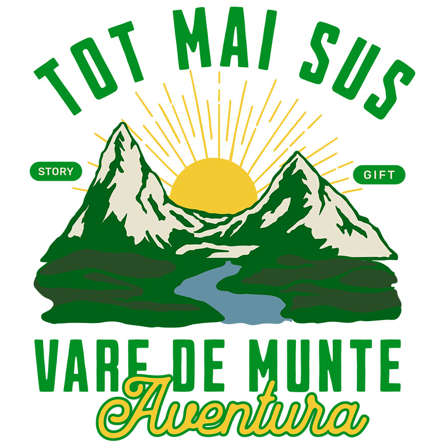 Sticker Adeziv Autocolant Personalizat "Aventura în Valea de Munte – Stâncă Înaltă și Natură Muntească" [1]