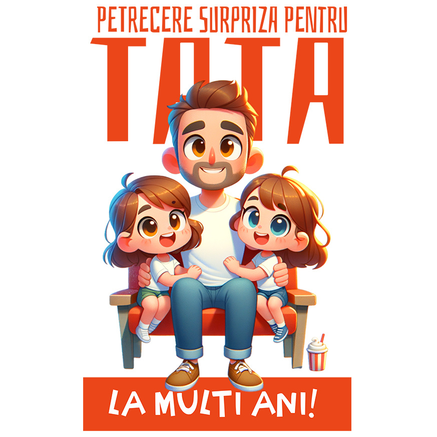 Sticker Adeziv Autocolant Personalizat Cadouri Personalizate Tata și Fiică | Pelerină Roșie, Eroul Meu, Protectorul Meu [1]