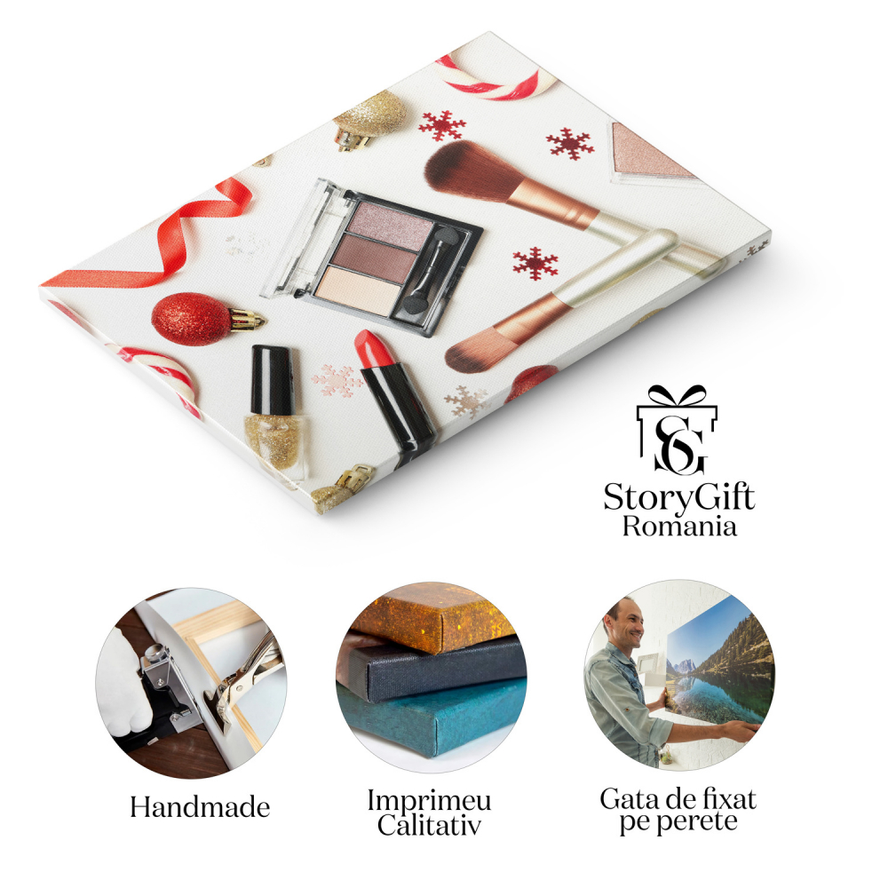 Tablou Canvas: Accesorii Glamour de Crăciun, Marime 40x25CM [2]