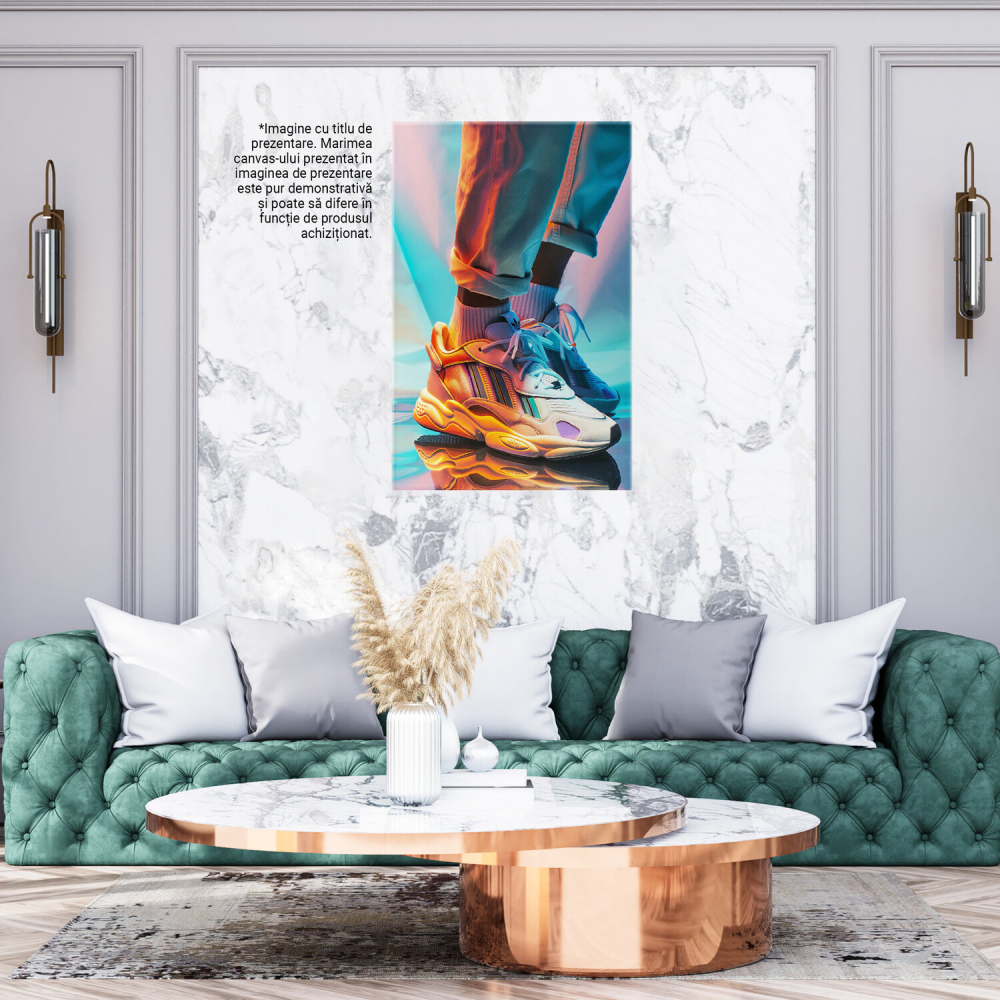 Adidas: Reflectarea Eleganței în Degradé pe Oglindă, Marime 40x25CM [3]