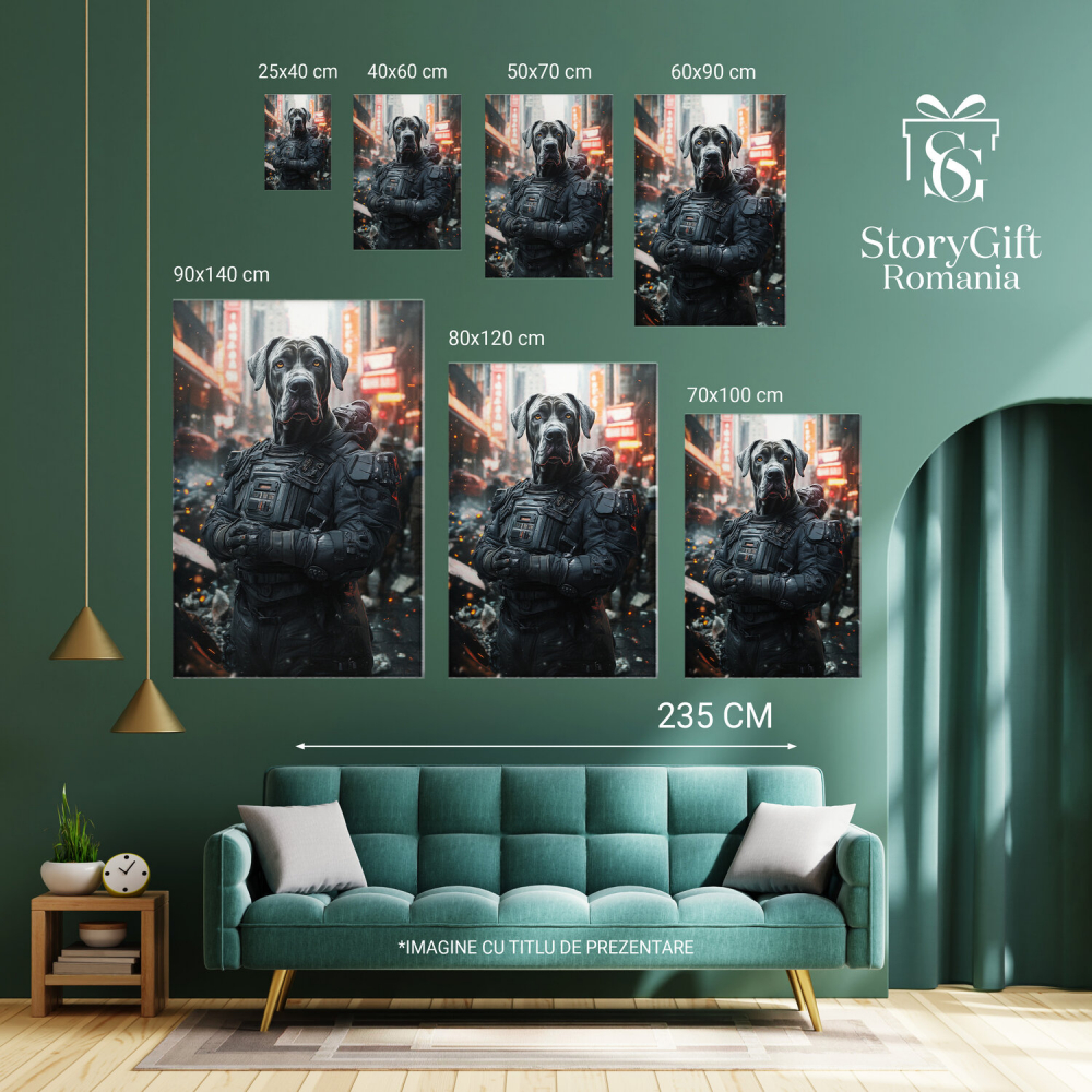 Tablou Canvas Personalizat Agent În Acțiune Apărarea TokyoMarime 40x25CM [6]