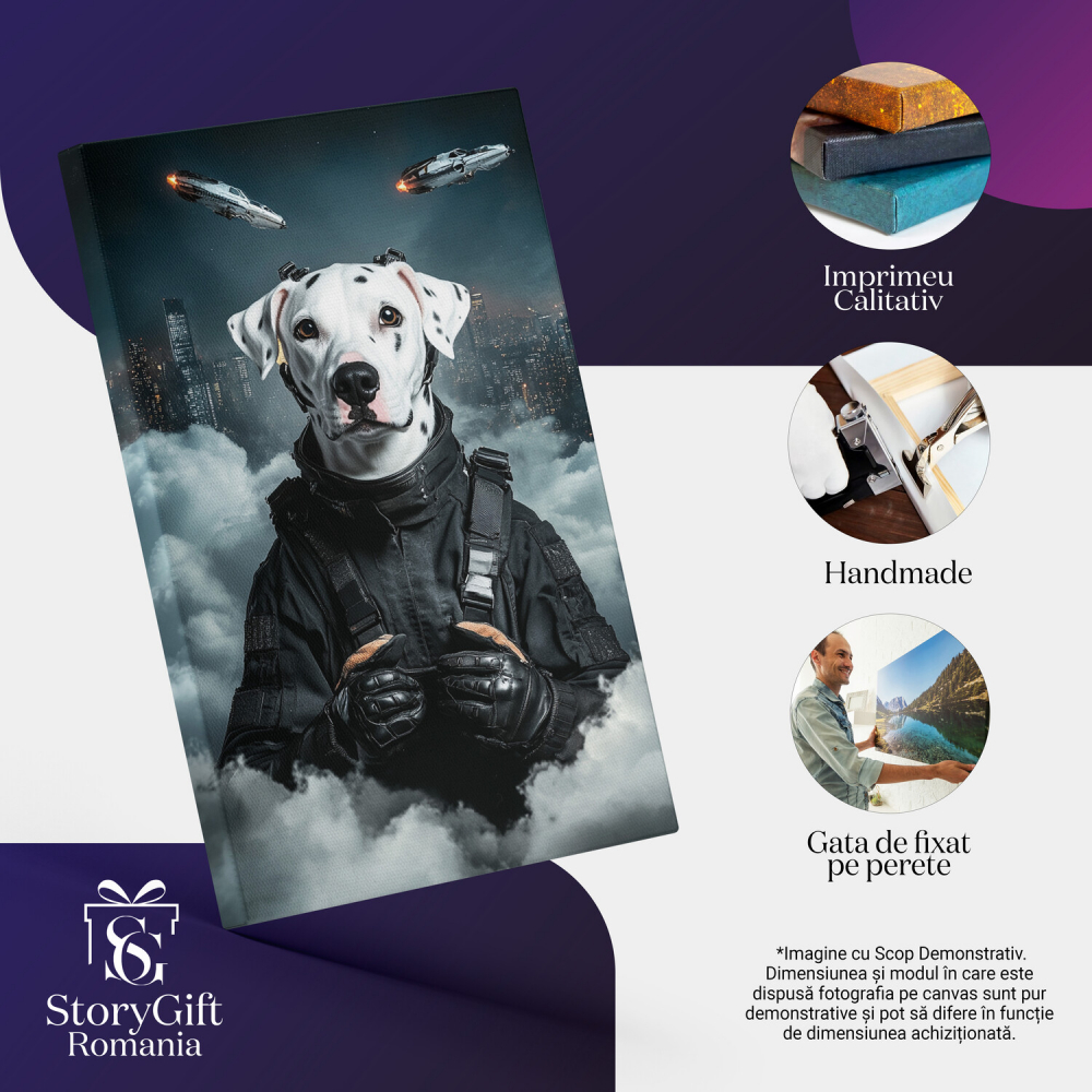 Agent Secret deasupra Orașului în Timp de NoapteMarime 40x25CM [4]