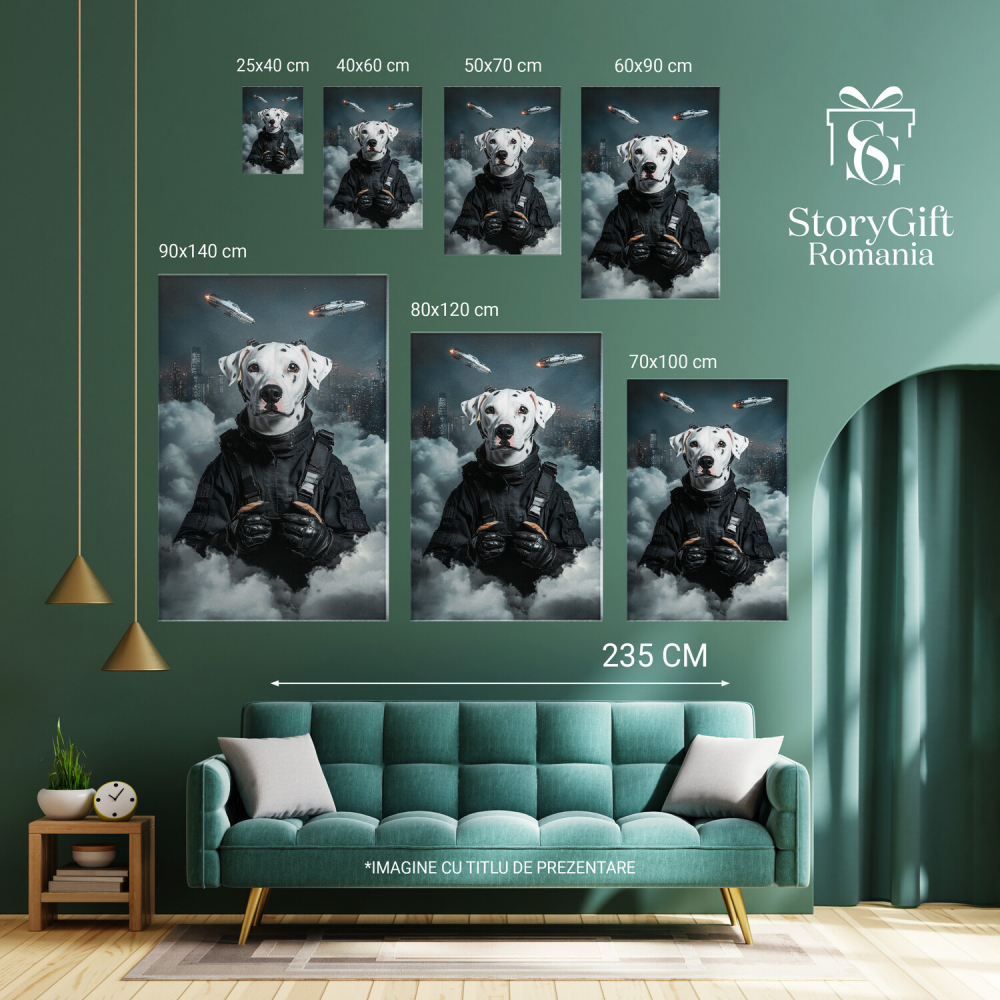 Agent Secret deasupra Orașului în Timp de NoapteMarime 40x25CM [6]